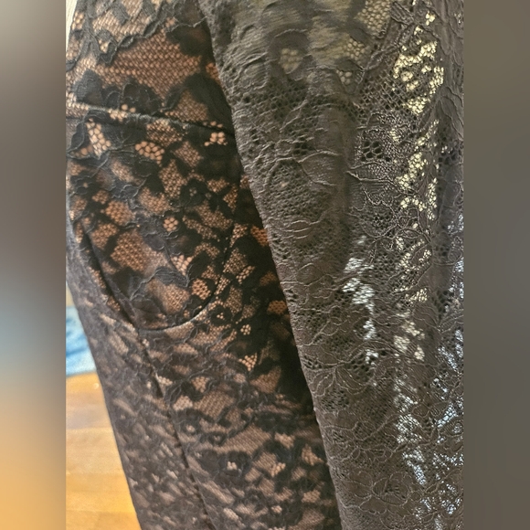 French Connection Womens Lace Above Knee Mini Dress Size L - Picture 5 of 6